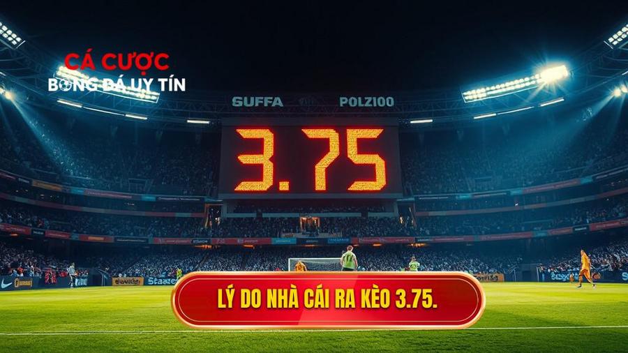 Tại sao nhà cái đưa ra tỷ lệ kèo tài xỉu 3.75 hiệp 2?