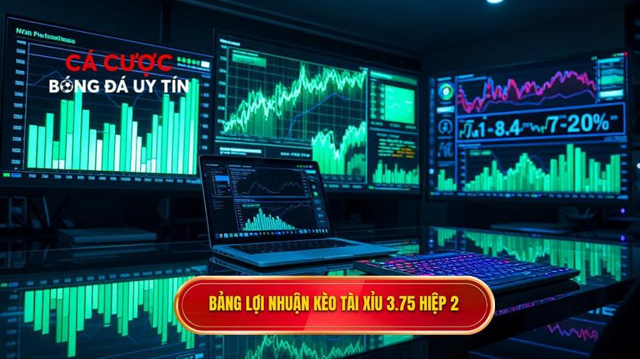 Bảng phân tích lợi nhuận kèo tài xỉu 3.75 hiệp 2