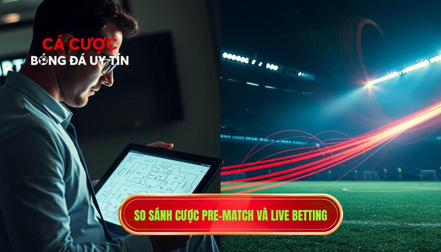 1. So sánh cược Pre-match và Live Betting