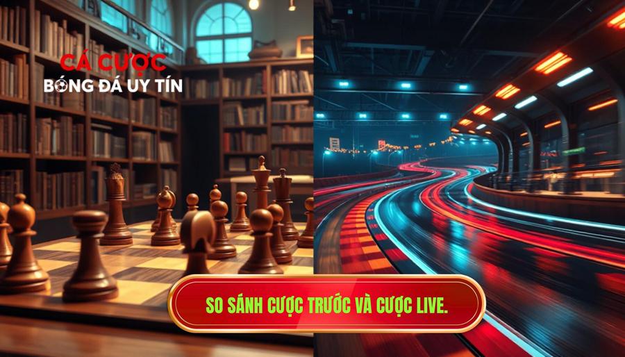 2. So sánh cược trước và cược live.