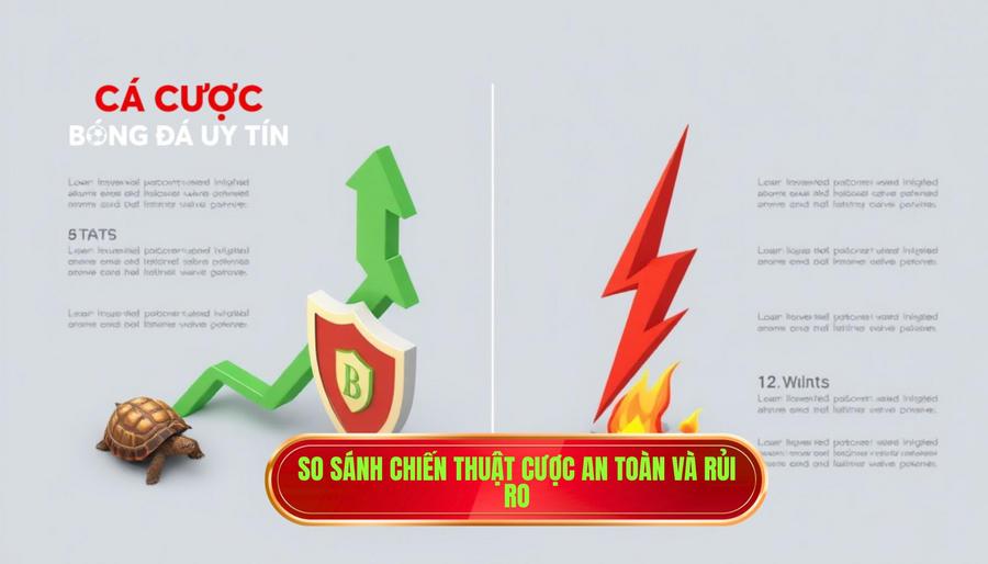 3. So sánh chiến thuật cược an toàn và rủi ro